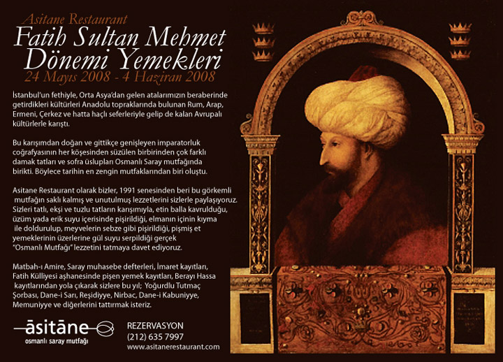 Fatih Sultan Mehmet Dönemi Yemekleri