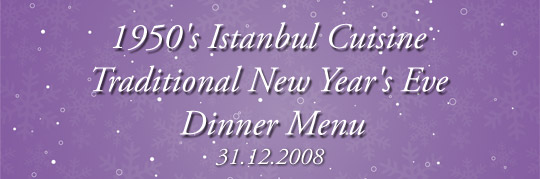 Best New Year Menu in Istanbul