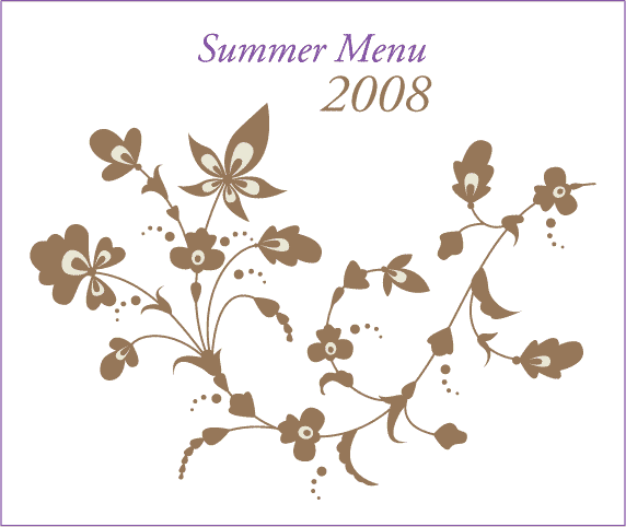 Summer Menu 2008