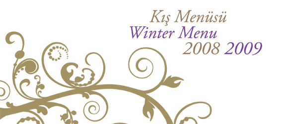 Winter Menu 2008 - 2009