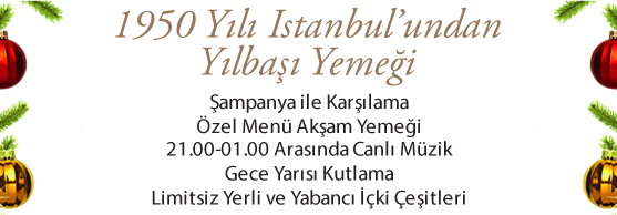1950 Y�l� Istanbul’undan Y�lba�� Yeme�i 